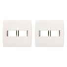 Kit C/2 - Placa Soprano Ilus 4X4 (2 Modulos Horizontal) ...