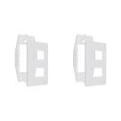Kit C/2 - Placa Steck Linha Stella Branca 4X2 - 2 Modulos...