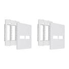 Kit C/2 - Placa Steck Linha Stella Branca 4X4 - 1 Modulo ...