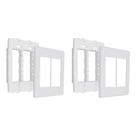 Kit C/2 - Placa Steck Linha Stella Branca 4X4 - 3 Modulos...