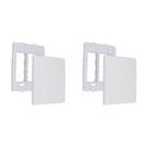 Kit C/2 - Placa Steck Linha Stella Branca 4X4 - Cega Com ...