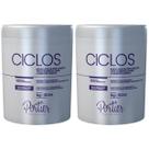 Kit C/2 Portier Ciclos B-tox Violet Matizadora 1kg Original!
