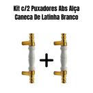 Kit c/2 Puxadores Abs Alça Caneca De Latinha Branco