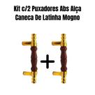 Kit c/2 Puxadores Abs Alça Caneca De Latinha Mogno Kit c/2 Puxadores Abs Alça Caneca De Latinha Mogno