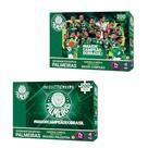 Kit c/ 2 QuebraCabeças Puzzle Coleção Futebol Palmeiras 200 Peças Mimo Toys
