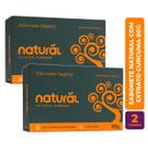 Kit c/ 2 Sabonete Vegano Natural com extrato Curcuma 80g - Orgânico Natural