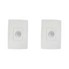 Kit C/2 - Sensor Qualitronix Parede Embutir Foto 180O. Qi2M