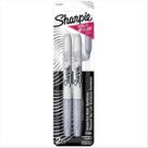 Kit C/ 2 Sharpie Caneta Marcador Permanente Metálico Prata