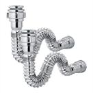 Kit c/ 2 Sifão Sanfonado Universal Ajustável Cromado Kit c/ 2 Sifão Sanfonado Universal Ajustável Cromado