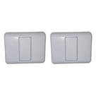 Kit C/2 - Sistema Perlex Branca (Placa 2X2 Cega 0) 30Pl0Br Kit C/2 - Sistema Perlex Branca (Placa 2X2 Cega 0) 30Pl0Br