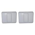 Kit C/2 - Sistema Perlex Branca (Placa 2X2 Cega 0) 30Pl0Br
