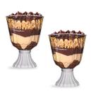 Kit C/2 Taça Confeiteiro C/ Pedestal Removivel 18,5x14,5cm