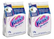 Kit C/2 Tira Manchas Vanish Em Pó Crystal 1,2kg