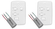 Kit C/2 Un. Chave Capacitiva com 3 Velocidades - Ventilador e Exaustor - 127V - 250W - Com 2 Lâmpadas e Capacitor 3+7uF