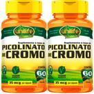 KIT C/2 Un Picolinato De Cromo 500mg 60 Vegan Caps Unilife KIT C/2 Un Picolinato De Cromo 500mg 60 Vegan Caps Unilife