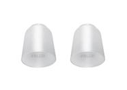 Kit c/ 2 Un. - Tulipa Plástica Lisa para Lustre e Ventilador de Teto Universal