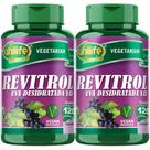 KIT C/2 Un. Un Semente de Uva Revitrol Resveratrol 500mg 60 Cápsulas Unilife