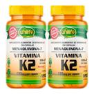 KIT C/2 Un. Vitamina K2 135mcg Mk7 Menaquinona Concentrada 120 Cápsulas - Unilife