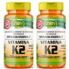 Kit C/ 2 Un. Vitamina K2 Mk-7 Menaquinona 500mg 120 Caps