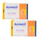 Kit c/ 2 und Acnezil Sabonete em Barra 70g Pele Oleosa Kit c/ 2 und Acnezil Sabonete em Barra 70g Pele Oleosa