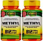 Kit C/2 Vitamina B12 Metilcobalamina 60 Caps Vegano Unilife
