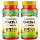 KIT C/2 Vitamina B3 Niacina 500mg 60 Caps Vegana Unilife