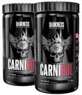 Kit c/ 2 whey protein proteina de carne dk carnibol sabor chocolate 900g