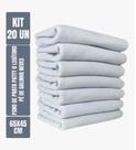 Kit c/ 20 - Pano De Prato Liso Branco - Pintar - Neves Patty - Cozinha - Pintar e Bordar - 65x45cm