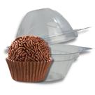 Kit c/20 pct g641- porta brigadeiro individual pet c/30 un. (galvanotek)