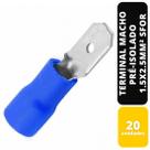KIT C/20 TERMINAL MACHO PRÉ-ISOLADO AZ 1,5x2,5MM² SFOR