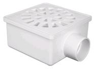 Kit c/ 20PC Ralo Quadrado Sifonado N43 Branco 100x52x40 - Krona