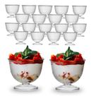 Kit C/24 Mini Tacinha Sobremesa Servir Festa 150ml