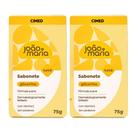 Kit c/2un sabonete barra bb glicerina joao e maria 75g cimed