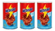 Kit C/3 Achocolatado Em Pó Nescau 33% Menos Açúcares 350g
