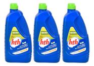 Kit C/3 Algicida E Decantador Ultra Clear 1l 2 Em 1 Hth