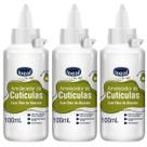 Kit C/3 Amolecedor De Cutícula Ideal Emoliente Óleo De Abacate 100ml