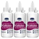 Kit C/3 Amolecedor De Cutículas Ideal Óleo De Rosa Mosqueta 100ml