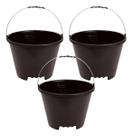 Kit c/3 baldes de obra 12l preto terraplast