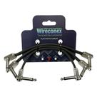 Kit c/ 3 cabos flat para pedal p10 wireconex 6" 152,4mm wfc-6