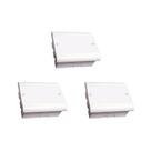 Kit C/3 - Caixa Passagem Pvc 22X18 Perlex Embutir Kit C/3 - Caixa Passagem Pvc 22X18 Perlex Embutir