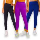 Kit C/3 Calças Legging BÁSICAS COLORIDAS Leg Corrida Academia Cintura Alta Feminina Fitness 581 Kit C/3 Calças Legging BÁSICAS COLORIDAS Leg Corrida Academia Cintura Alta Feminina Fitness 581
