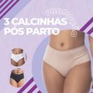 Kit c/ 3 Calcinha Pós Parto Calcinhas Cós Alto Microfibra Lateral Dupla - AHAM Kit c/ 3 Calcinha Pós Parto Calcinhas Cós Alto Microfibra Lateral Dupla - AHAM