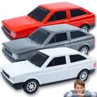 Kit C/ 3 Carrinho Clássico Antigo Gol Quadrado Volkswagen Miniatura Colecionável Menino