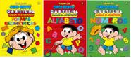 Kit C/3 Cartilhas Turma do Chico Bento Caminhos da Alfabetização Formas Geométricas, Alfabeto e Números