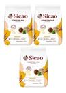 Kit C/3 Chocolate Branco Em Gotas Cobertura 2,05 Kg Sicao
