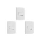 Kit C/3 - Conjunto Peesa Alfa 1502A 1 Interruptor Simples... Kit C/3 - Conjunto Peesa Alfa 1502A 1 Interruptor Simples...