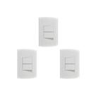 Kit C/3 - Conjunto Peesa Alfa 1505A 2 interruptores Simpl...