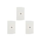 Kit C/3 - Conjunto Peesa Alfa 1509 1Tomada P/Antena Branco