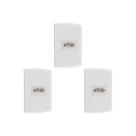 Kit C/3 - Conjunto Peesa Alfa 1541 1Tomada 10A Branco Kit C/3 - Conjunto Peesa Alfa 1541 1Tomada 10A Branco