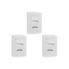 Kit C/3 - Conjunto Peesa Alfa 1543A 1 Interruptor Sim.Tomada ..